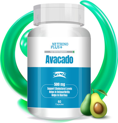Nutrinoplus Avocado Capsule 500mg for Improves Cognitive Function and improve skin(60 Capsules)