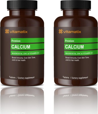 Vitamatix Calcium, Magnesium, Zinc, D3 & B12 Tablets (H236)(2 x 60 Tablets)