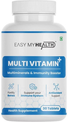 EASY MY HEALTH Multivitamin with 50 pulse Ingredients for Immunity,Energy,Stamina for Men&Women(30 Tablets)