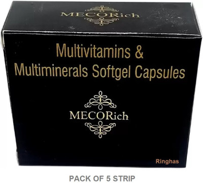 RINGHAS MECORICH Multivitamins & Multiminerals Softgel Capsules (Pack of 5*10)(5 x 10 Capsules)
