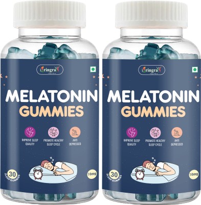 Vringra Melatonin 10mg Sleeping Gummies -Fast Sleep Solution-Instant Sleep Gummies(60 No)