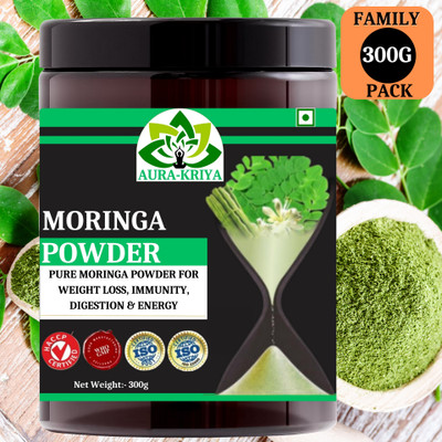 Aura Kriya Moringa Powder | Moringa Leaves Powder - Increases Your Daily Stamina & Vitality(300 g)