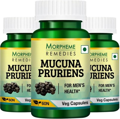 Morpheme Remedies Mucuna Pruriens (Kapikachhu) Extract 500 mg (Pack Of 3)(3 x 60 No)