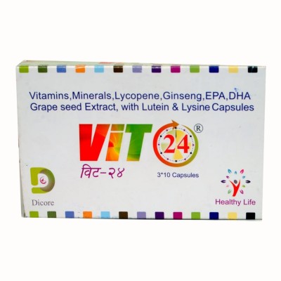 vit24 Vit-24 Capsule Comprehensive Source of 28 Vital Nutrients(30 x 1 Capsules)