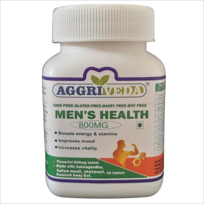 aggriveda Men’s health tablet helps enhance Strength, Stamina , testo level & performance(60 Tablets)