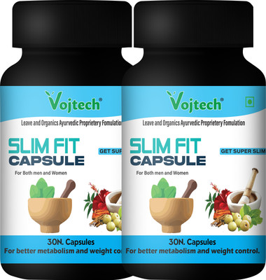 Vojtech Slim Fit Slimming Medicine Weight Loss Capsule | Weight Manager For Men Women(2 x 30 Capsules)