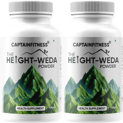 CaptainFitness Heightweda Height Boost Formula for Natural Growth powder|&36|(2 x 100 g)