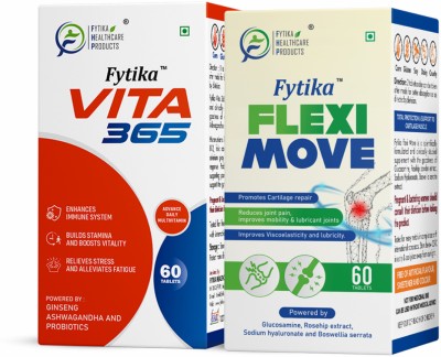 FYTIKA HEALTHCARE PRODUCTS Vita 365 + Flexi Move - Combo Pack(2 x 60 Tablets)