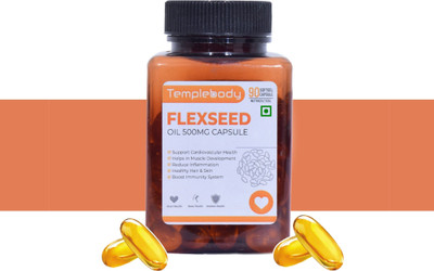 TempleBody FLEXSEED OIL Capsule | 500 MG |(90 Capsules)