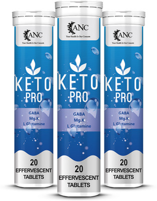 ANC Keto Pro For weight Loss With Effervescent Water Soluble Pack of 3(3 x 20 Tablets)