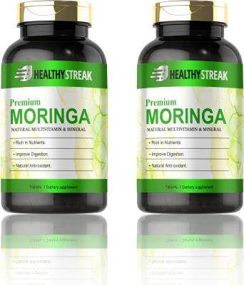 Healthy Streak Moringa Tablets Natural Moringa Tablets (H260)(2 x 60 Tablets)