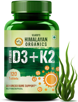 Vlado's Himalayan Organics Vitamin D3 with K2(120 Tablets)