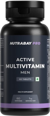 Nutrabay Pro Active Multivitamin for Men, Enhances Energy, Stamina & Immunity(60 Tablets)