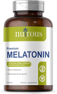 Nutrous Sleeping Pills Aid for Deep Sleep with Melatonin Tablets (S117)(60 Tablets)