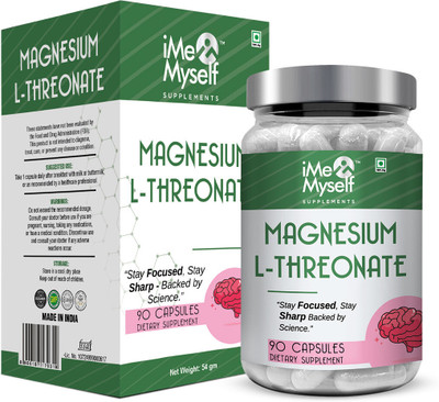 iMeMyself Magnesium L-Threonate – 90 Capsules for Focus & Clarity | Backed by Science(90 Capsules)