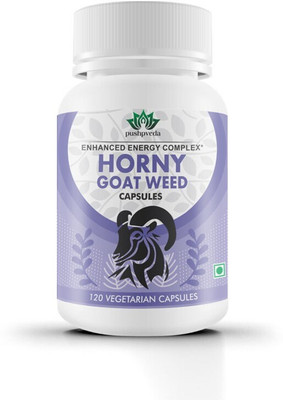 Pushpveda Horney Goat Weed Extract With Maca Root For Men and Women(120 No)