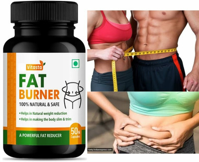 VITASTA fat burner ayurvedic supplement for weight loss to reduce belly fat(50 Capsules)
