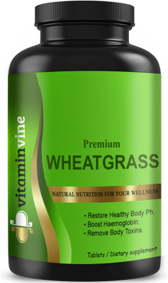 Vitaminvine Wheatgrass 800 mg Tablets (K135)(60 Tablets)