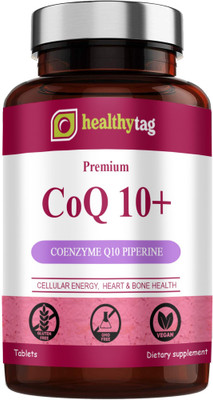 Healthy Tag 120mg Coenzyme Q10 Tablets with Piperine (S98)(60 Tablets)