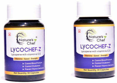 Nature' S Chef LYCOCEF capsule for health(pack of 2)(2 x 30 Capsules)