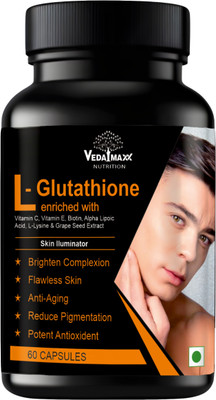 VEDA MAXX L- Glutathione Skin Lightening with Vitamin E & C Man(500 mg)