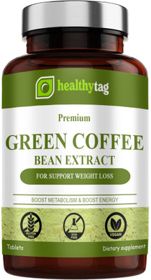 Healthy Tag Green Coffee Bean Extract Weight Loss Tablets (D109)(60 Tablets)