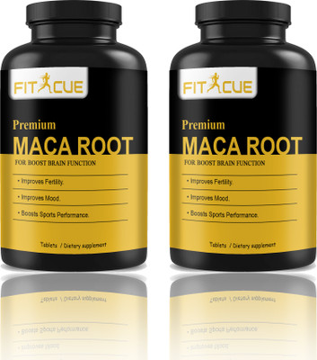 Fitcue Maca Root Tablets Enriched with Maca Root Extract (G256)(2 x 60 Tablets)