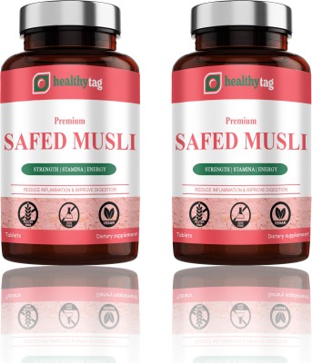 Healthy Tag Safed Musli, safed musli Tablets, testosterone booster for men (K263)(120 Tablets)