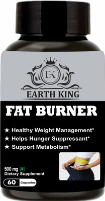 EARTH KING Fat Burner Capsule for Weight loss Supplement for Men & Women– 500mg 60 Capsules(500 mg)