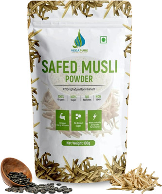Vedapure Safed Musli Root Powder Supports Vigor & Vitality(100 g)