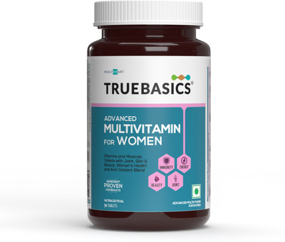 TRUEBASICS Advanced Multivitamin for Women, For Energy, Immunity & Joints(90 No)