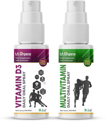 33% OFF on LA Organo Multivitamin & Vitamin D3 Daily Oral Spray For Immunity and Muscle Strength(2 x 40 ml) 33% OFF on LA Organo Multivitamin & Vitamin D3 Daily Oral Spray For Immunity and Muscle Strength(2 x 40 ml)