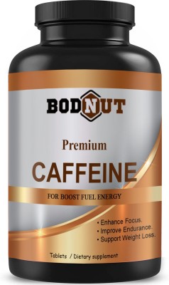 Bodnut Caffeine 200mg Supports Focus, Energy, Endurance Tablets (K94)(60 Tablets)