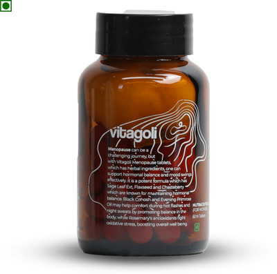 vitagoli Menopause Support for Hormonal balance & managing menopause symptoms(60 Tablets)