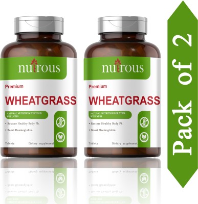 Nutrous Wheatgrass 800 mg Tablets (K229)(2 x 60 Tablets)