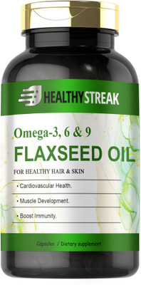 Healthy Streak Flaxseed extract Capsules Omega 369 (H103)(60 Capsules)