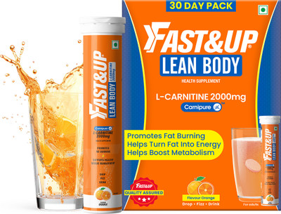 FAST&UP L-Carnitine Lean Body - Helps Convert Fat into Energy, 2000 mg Carnipure TM(3 x 20 Tablets)