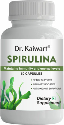 Dr. Kaiwart Spirulina Supplement For Weight Management & Immunity Booster(60 Capsules)