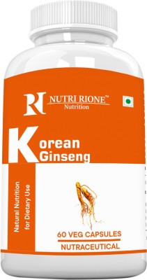 NutriRione Korean Ginseng 160 mg 60 Veg capsules(60 No)