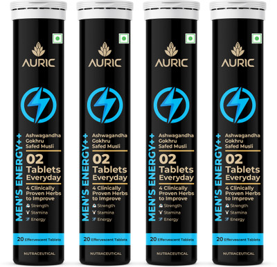 Auric effervescent TABS Men(4 x 20 Tablets)