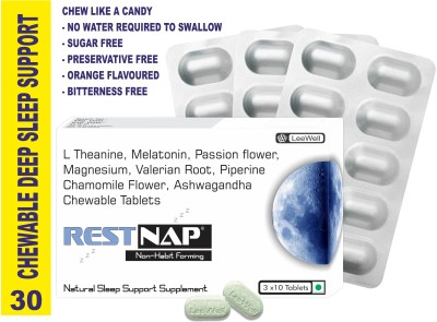 Restnap Restless Leg Syndrome, Anxiety relief, Restful sleep aid supplement(30 No)
