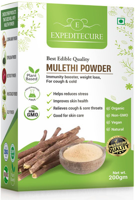 EXPEDITECURE Mulethi Powder For Body, Skin, Face and Hair| Liquorice Powder for Eating(200 g)