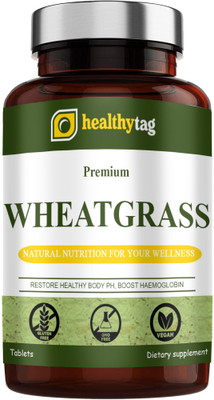 Healthy Tag Wheatgrass 800 mg Tablets (S182)(90 Tablets)