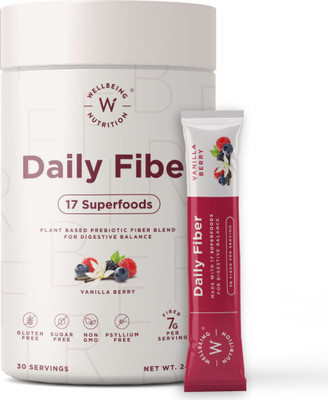 Wellbeing Nutrition Organic Daily Fiber For Weightloss & Blood Sugar Control(240 g)