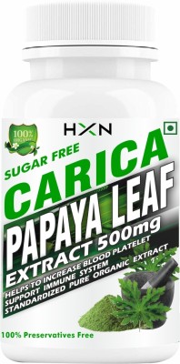 hxn Papaya Leaf Extract For Platelets Count Boosting Support-60 Tablet(60 Tablets)