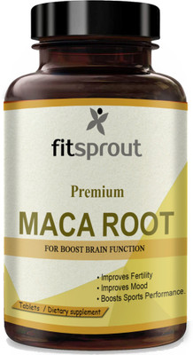 Fitsprout Maca Root Tablets Enriched with Maca Root Extract (H115)(60 Tablets)