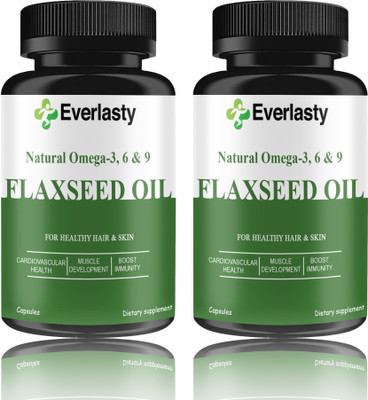 Everlasty Flaxseed extract Capsules Omega 369 (D244)(2 x 60 Capsules)