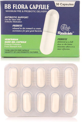 Ramsa Wellness BB FLORA Capsule for Pre & Probiotic with FOS (Pack of 1)(30 Capsules)