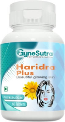 GYNESUTRA Haridra Plus for beautiful glowing skin|Anti Pigmentation(60 Tablets)