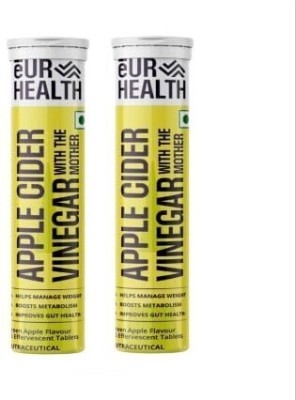 eUR HEALTH Apple Cider Vinegar With The Mother Effervescent Tablets(2 x 15 Tablets)